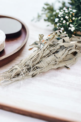 NZ grown organic white sage wand | ASH&STONE Auckland NZ
