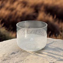 Load image into Gallery viewer, Genuine Lemurian seed alchemy crystal sound bowl with protective bag | ASH&amp;STONE Auckland NZ
