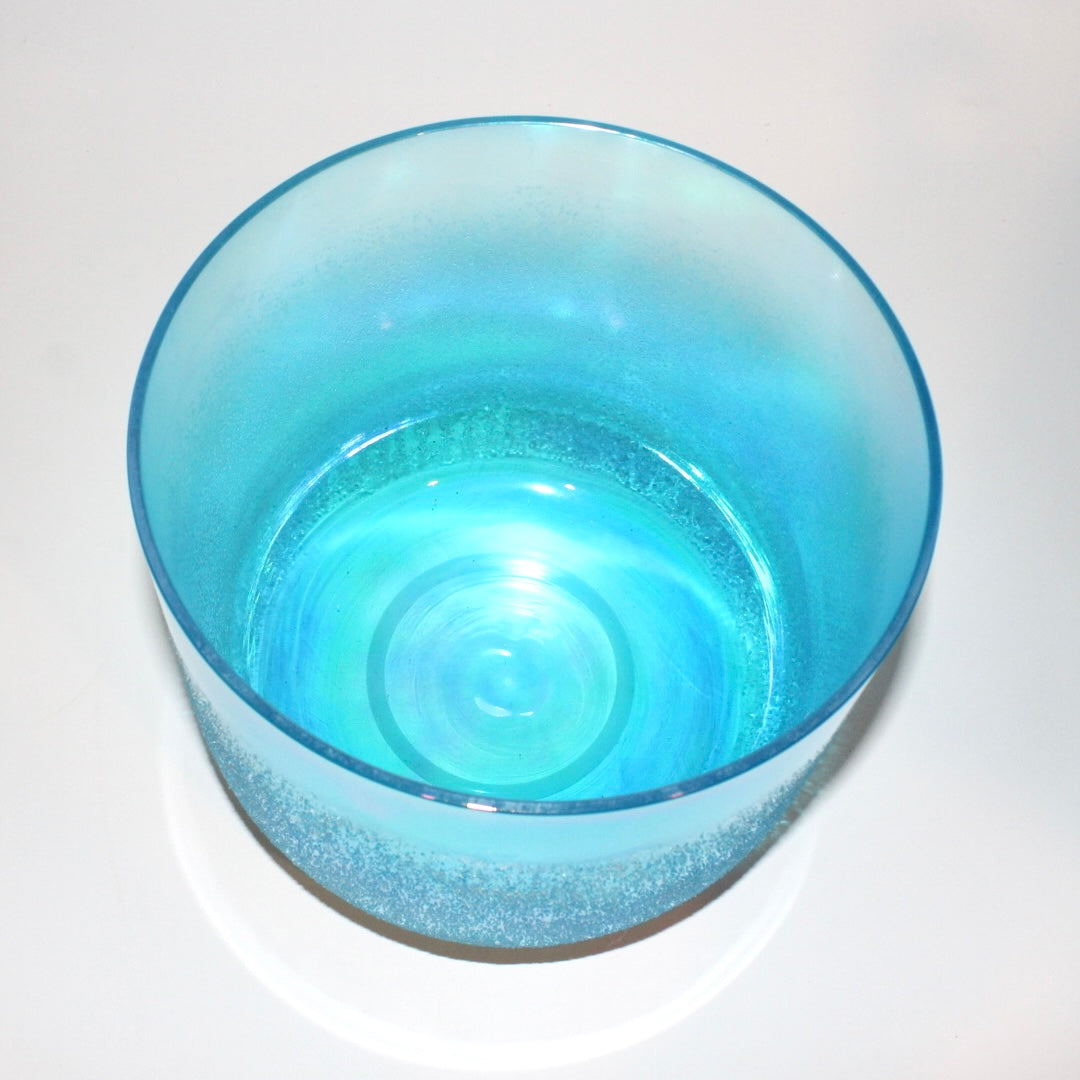10" aquamarine crystal alchemy sound bowl with protective bag  | ASH&STONE Auckland NZ