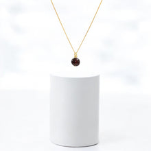 Load image into Gallery viewer, NZ-made almandine garnet crystal pendant necklace | ASH&amp;STONE Crystal Jewellery Shop Auckland NZ
