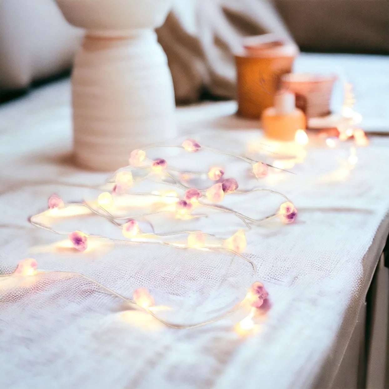 Amethyst crystal fairy lights | ASH&STONE Auckland NZ