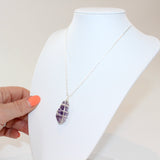 Handmade - Amethyst Silver Necklace | ASH & STONE Crystals and jewellery Auckland NZ 