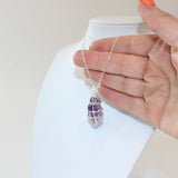 Handmade - Amethyst Silver Necklace | ASH & STONE Crystals and jewellery Auckland NZ 