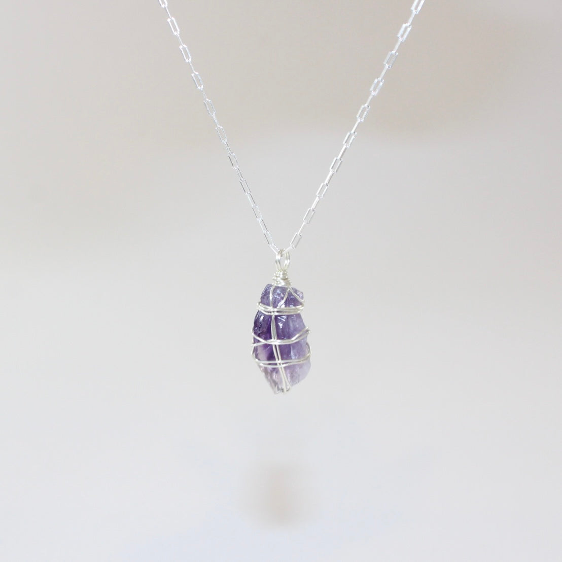Handmade - Amethyst Silver Necklace | ASH & STONE Crystals and jewellery Auckland NZ 