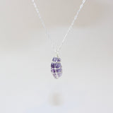 Handmade - Amethyst Silver Necklace | ASH & STONE Crystals and jewellery Auckland NZ 