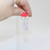 Amethyst Hoop Silver Earrings | From ASH & STONE, Crystals and jewellery, Free express shipping. 