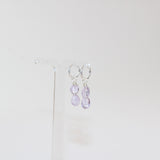 Amethyst Hoop Silver Earrings | From ASH & STONE, Crystals and jewellery, Free express shipping. 