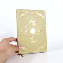 Load image into Gallery viewer, Vegan leather moon journal: exclusive to ASH&amp;STONE
