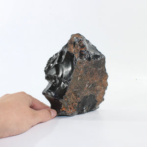 Black obsidian chunk | ASH&STONE Crystal Shop Auckland NZ