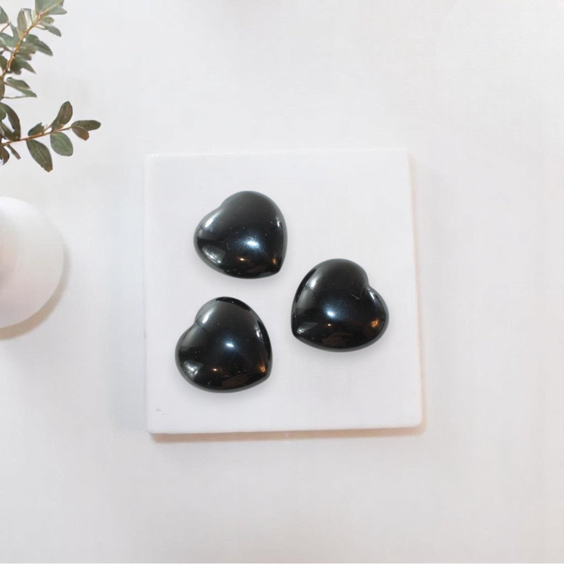 Small black obsidian heart | ASH&STONE Crystal Shop Auckland NZ