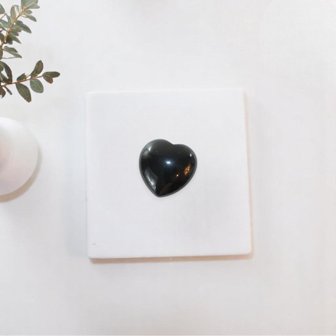 Small black obsidian heart | ASH&STONE Crystal Shop Auckland NZ