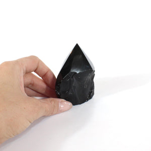 Black obsidian point | ASH&STONE Crystals Shop Auckland NZ