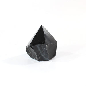 Black obsidian polished point | ASH&STONE Crystal Shop Auckland NZ