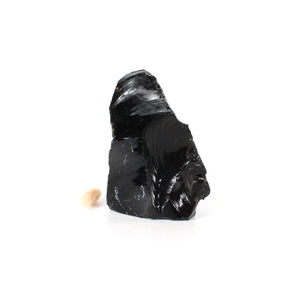 Black obsidian raw chunk | ASH&STONE Crystals Shop Auckland NZ