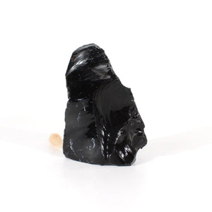 Black obsidian raw chunk | ASH&STONE Crystals Shop Auckland NZ