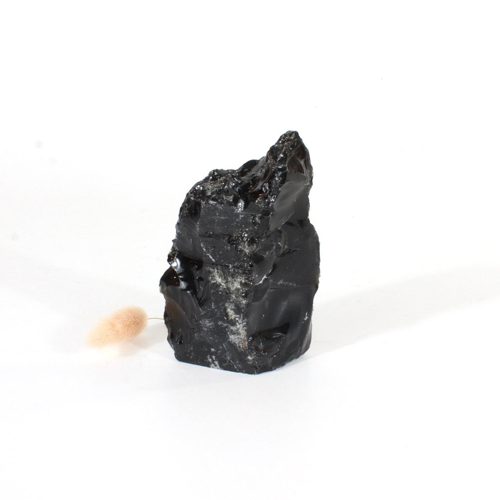 Black obsidian raw chunk | ASH&STONE Crystals Shop Auckland NZ