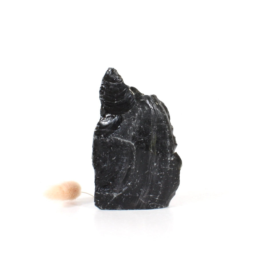 Black obsidian raw chunk | ASH&STONE Crystals Shop Auckland NZ