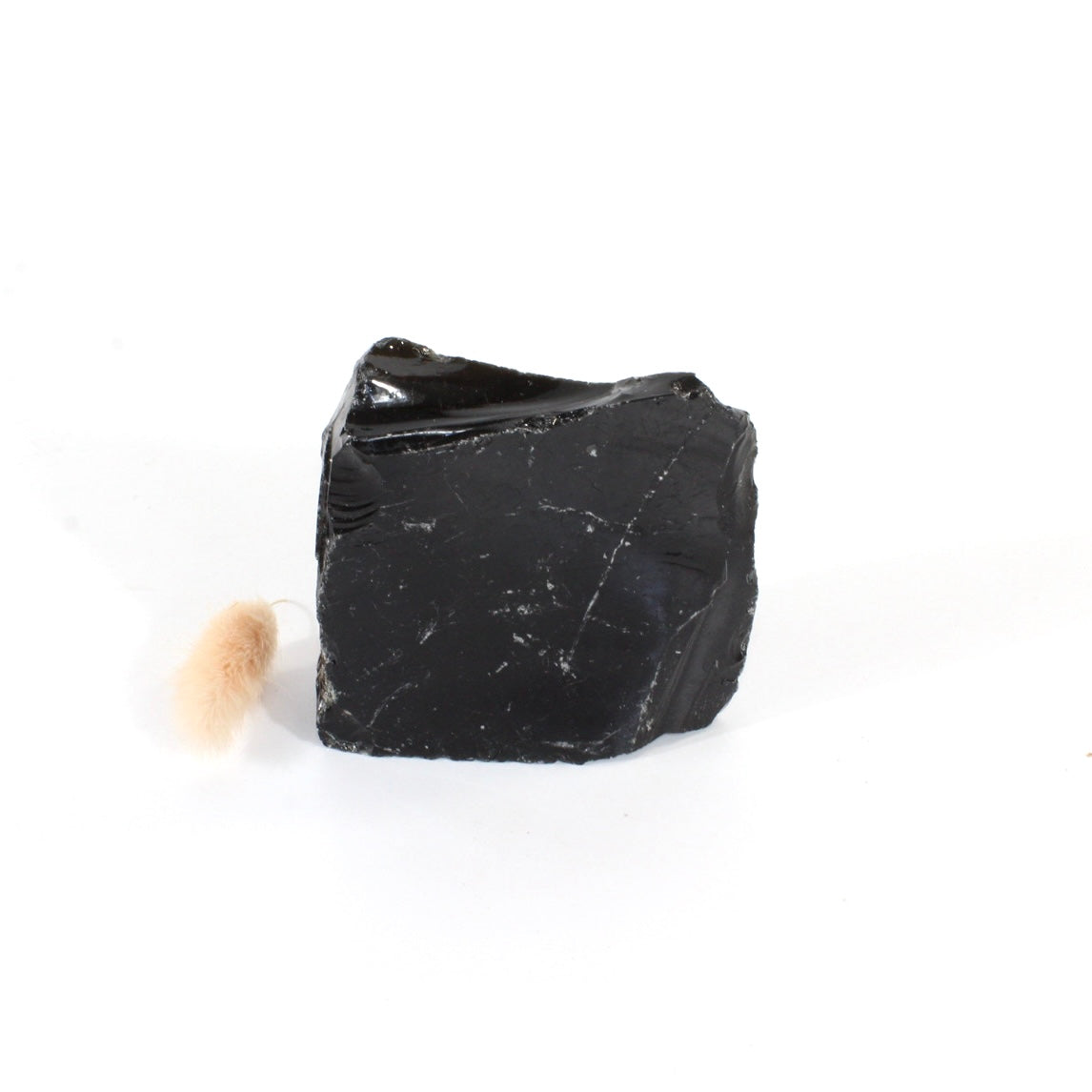 Black obsidian raw chunk | ASH&STONE Crystals Shop Auckland NZ