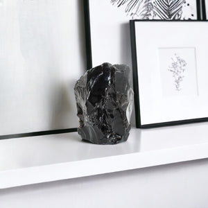 Large black obsidian 1.42kg  | ASH&STONE Crystal Shop Auckland NZ