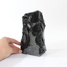 Load image into Gallery viewer, Large black obsidian tower 2.54kg | ASH&amp;STONE Crystal Shop Auckland NZ
