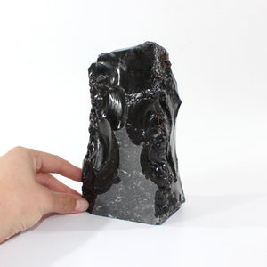 Large black obsidian tower 2.54kg | ASH&STONE Crystal Shop Auckland NZ