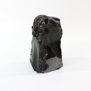 Large black obsidian tower 2.54kg | ASH&STONE Crystal Shop Auckland NZ