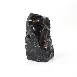 Large black obsidian tower 2.8kg | ASH&STONE Crystal Shop Auckland NZ