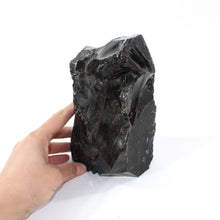 Load image into Gallery viewer, Large black obsidian tower 2.8kg | ASH&amp;STONE Crystal Shop Auckland NZ
