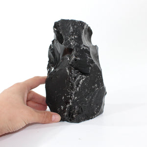 Large black obsidian tower 2.8kg | ASH&STONE Crystal Shop Auckland NZ