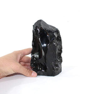 Black obsidian tower | ASH&STONE Crystal Shop Auckland NZ