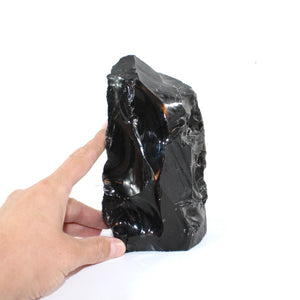 Black obsidian tower | ASH&STONE Crystal Shop Auckland NZ