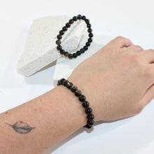 Load image into Gallery viewer, Sheen obsidian bracelet | ASH&amp;STONE Crystal Jewellery Shop Auckland NZ
