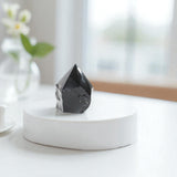 Black Obsidian Polished Point Crystal. Get the protection you need. Free express shipping. Shop online from ASH&STONE crystal shop Auckland NZ. AfterPay available.
