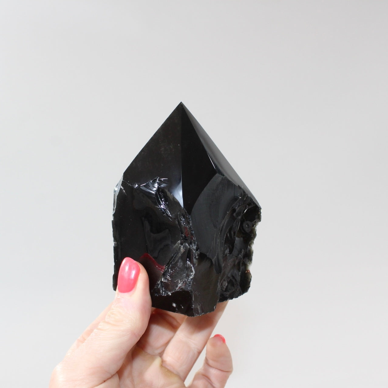 Black Obsidian Point Crystal | ASH & STONE For crystals and FREE Express shipping, Auckland NZ 