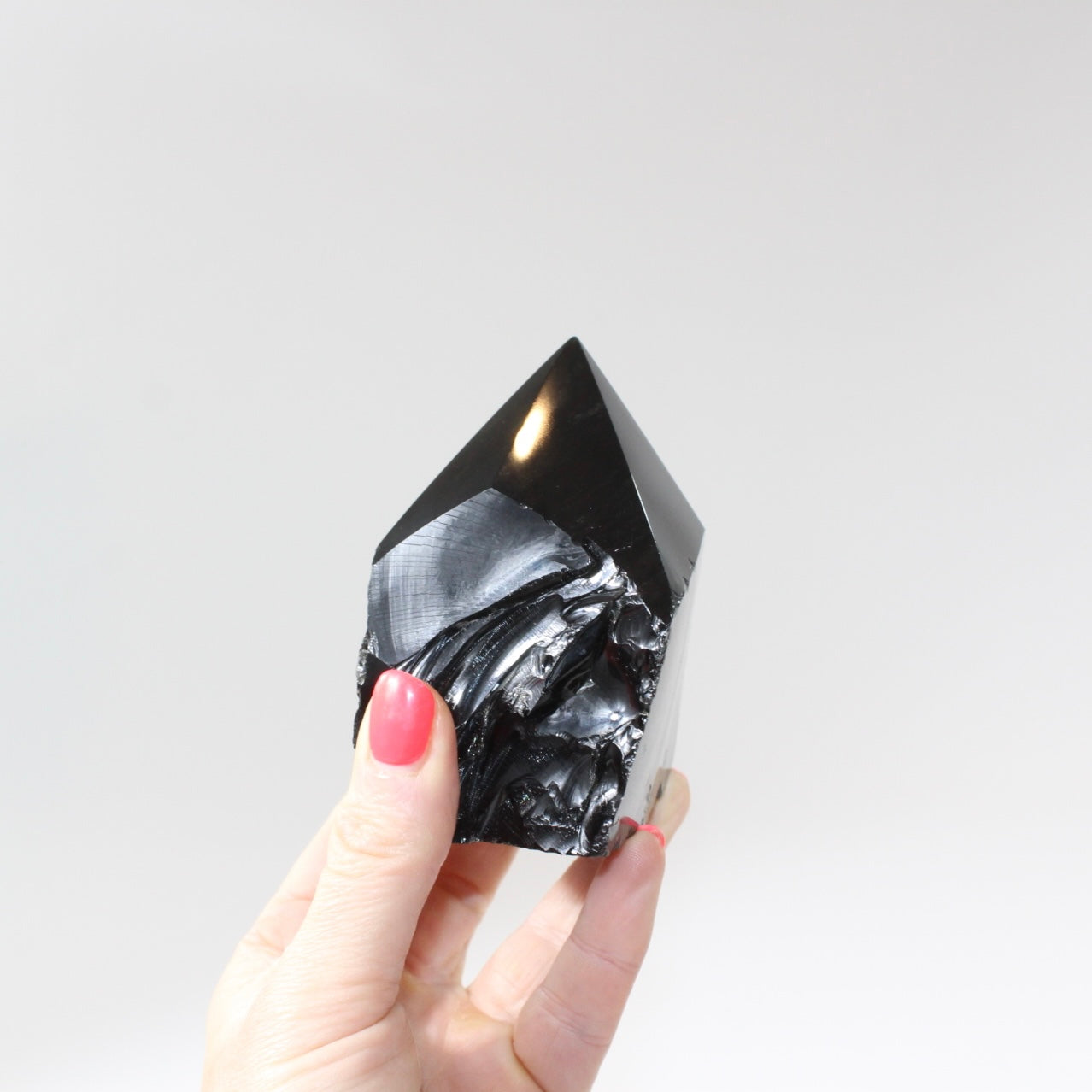 Black Obsidian Point Crystal | ASH & STONE For crystals and FREE Express shipping, Auckland NZ 