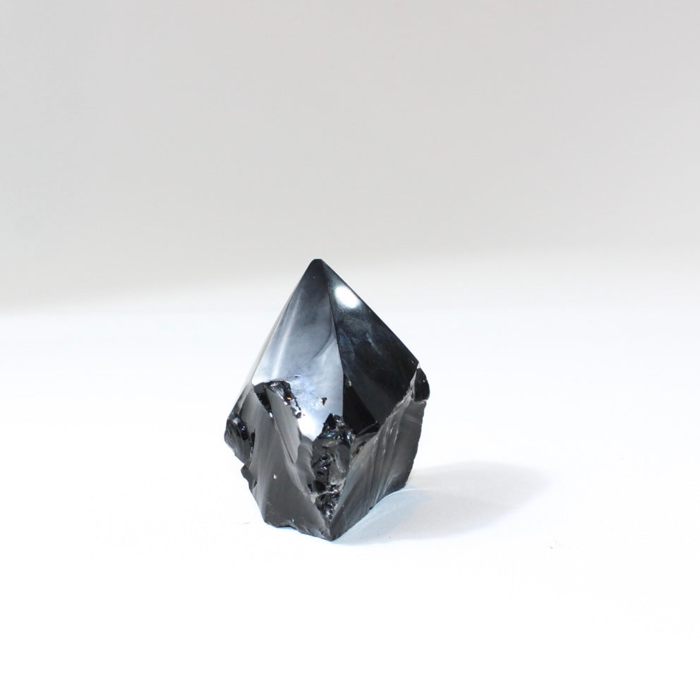 Black Obsidian Polished Point Crystal | ASH&STONE free express shipping Crystals and Jewellery NZ 