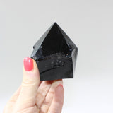 Black Obsidian Polished Point Crystal | ASH&STONE free express shipping Crystals and Jewellery NZ 