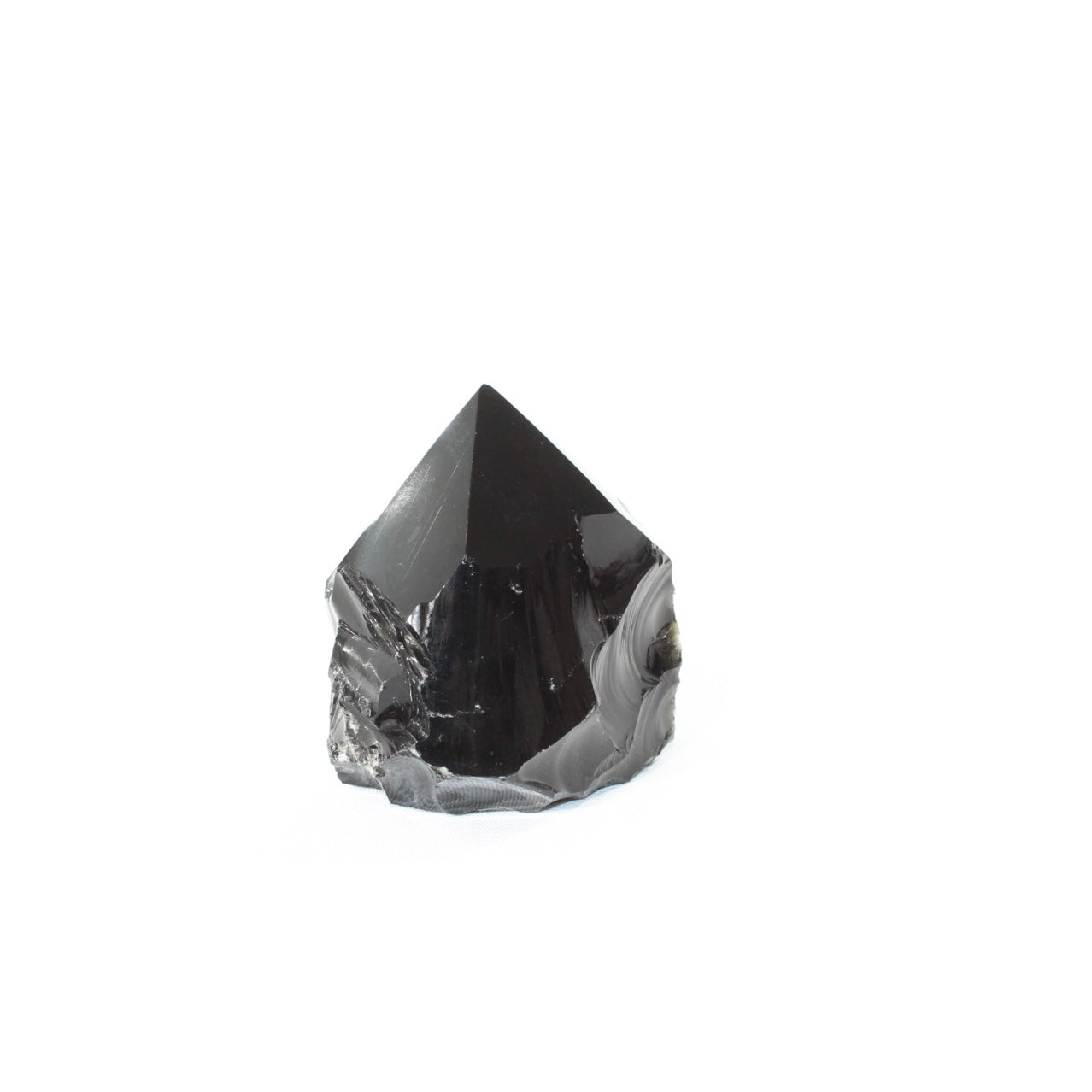 Black Obsidian Polished Point Crystal. Get the protection you need. Free express shipping. Shop online from ASH&STONE crystal shop Auckland NZ. AfterPay available.
