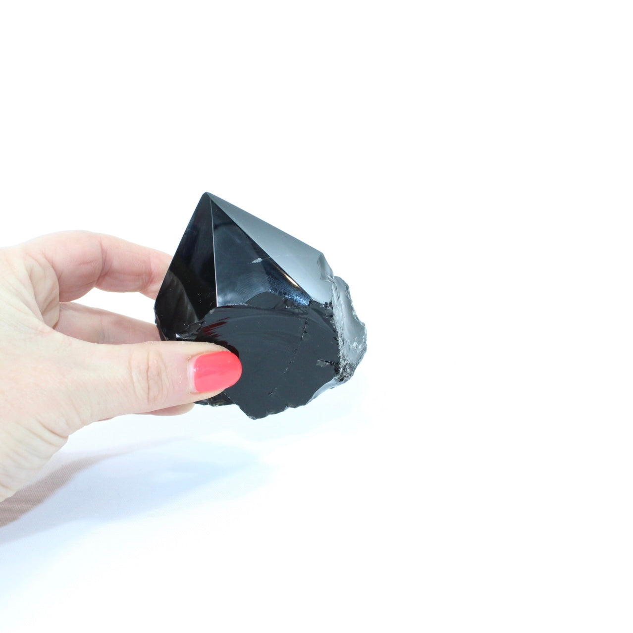 Black Obsidian Polished Point Crystal. Get the protection you need. Free express shipping. Shop online from ASH&STONE crystal shop Auckland NZ. AfterPay available.
