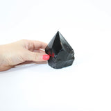 Black Obsidian Polished Point Crystal. Get the protection you need. Free express shipping. Shop online from ASH&STONE crystal shop Auckland NZ. AfterPay available.