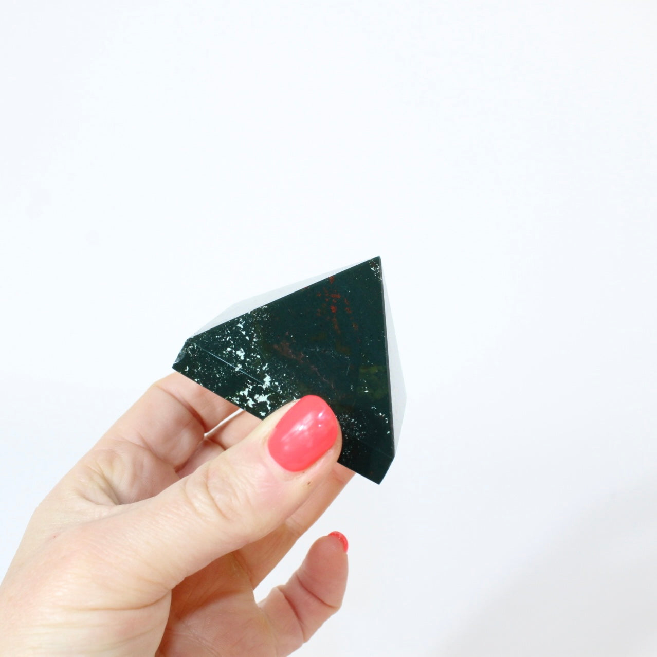 Bloodstone Crystal Pyramid | ASH & STONE crystals online, FREE express shipping. 