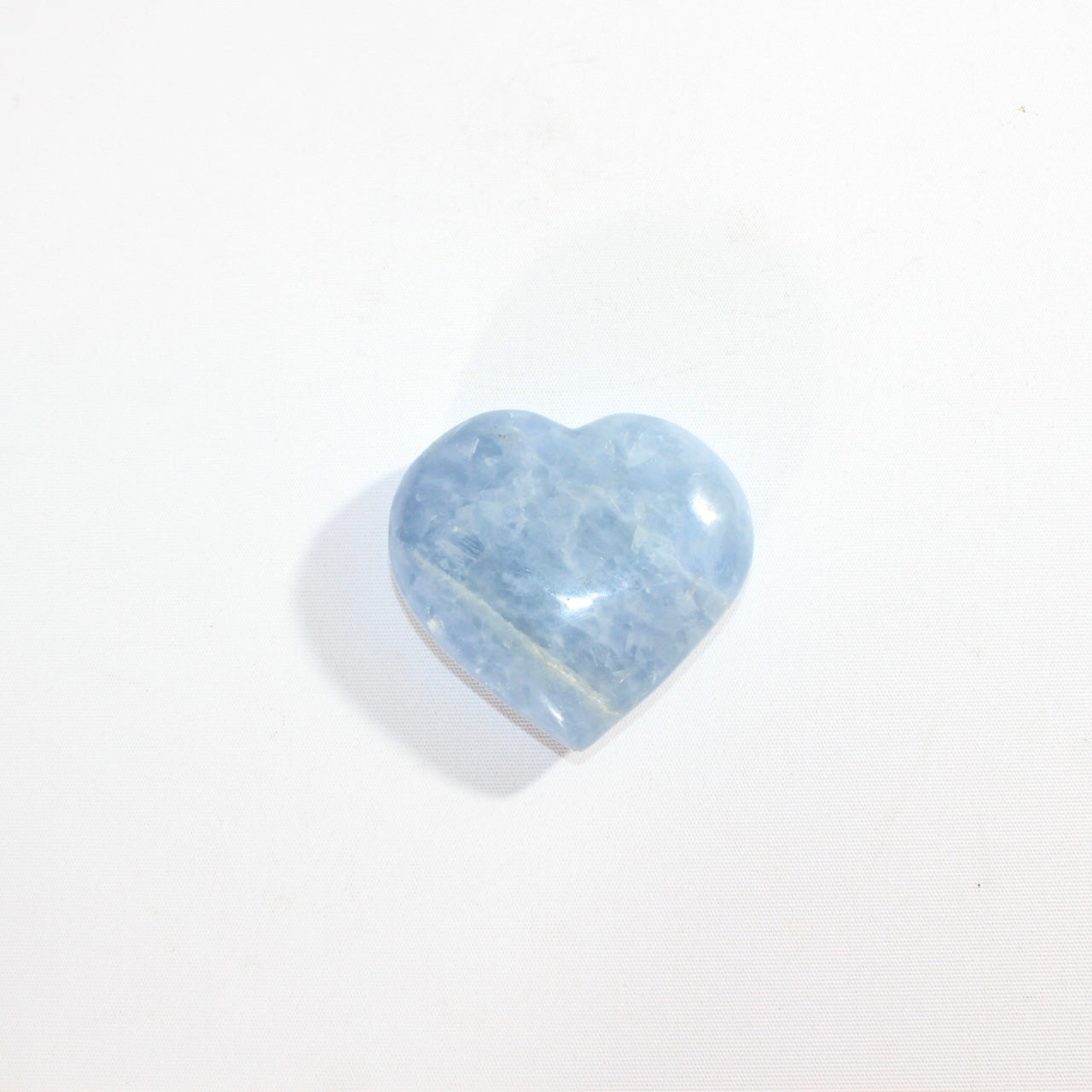 Blue Calcite Heart - Medium. Premium online crystals. Ash & Stone. Free shipping NZ