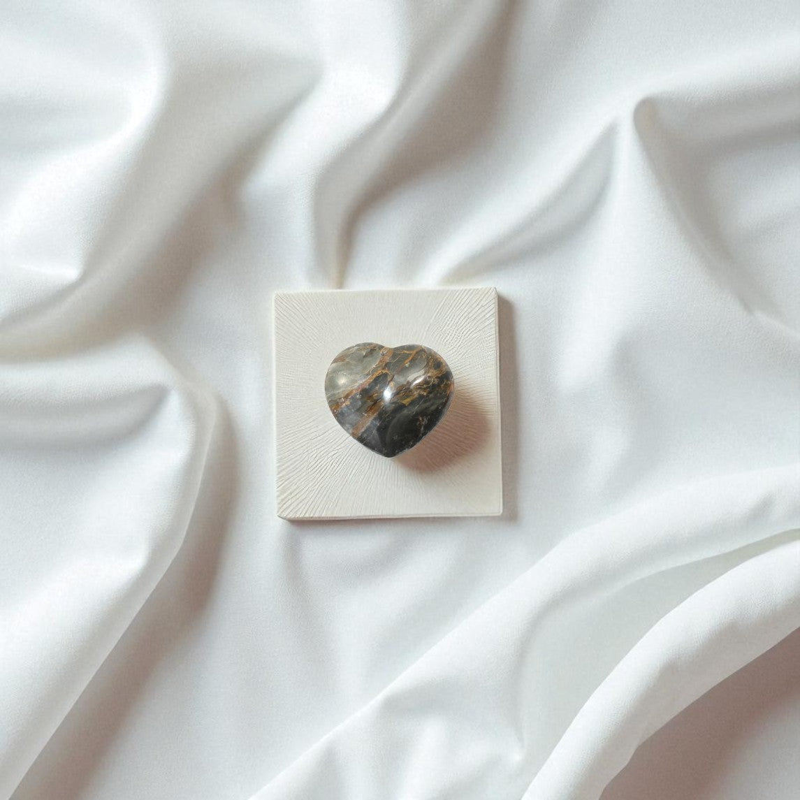 Small Blue Opal Heart. Free express shipping. Buy online from ASH&STONE Auckland NZ. AfterPay available.