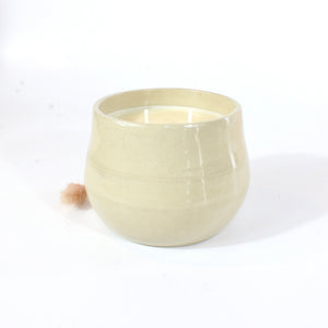 Large soy wax artisan candle in bespoke NZ made ceramic jar | ASH&STONE Candles Auckland NZ