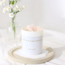 Load image into Gallery viewer, Large rose quartz crystal candle | ASH&amp;STONE Auckland NZ

