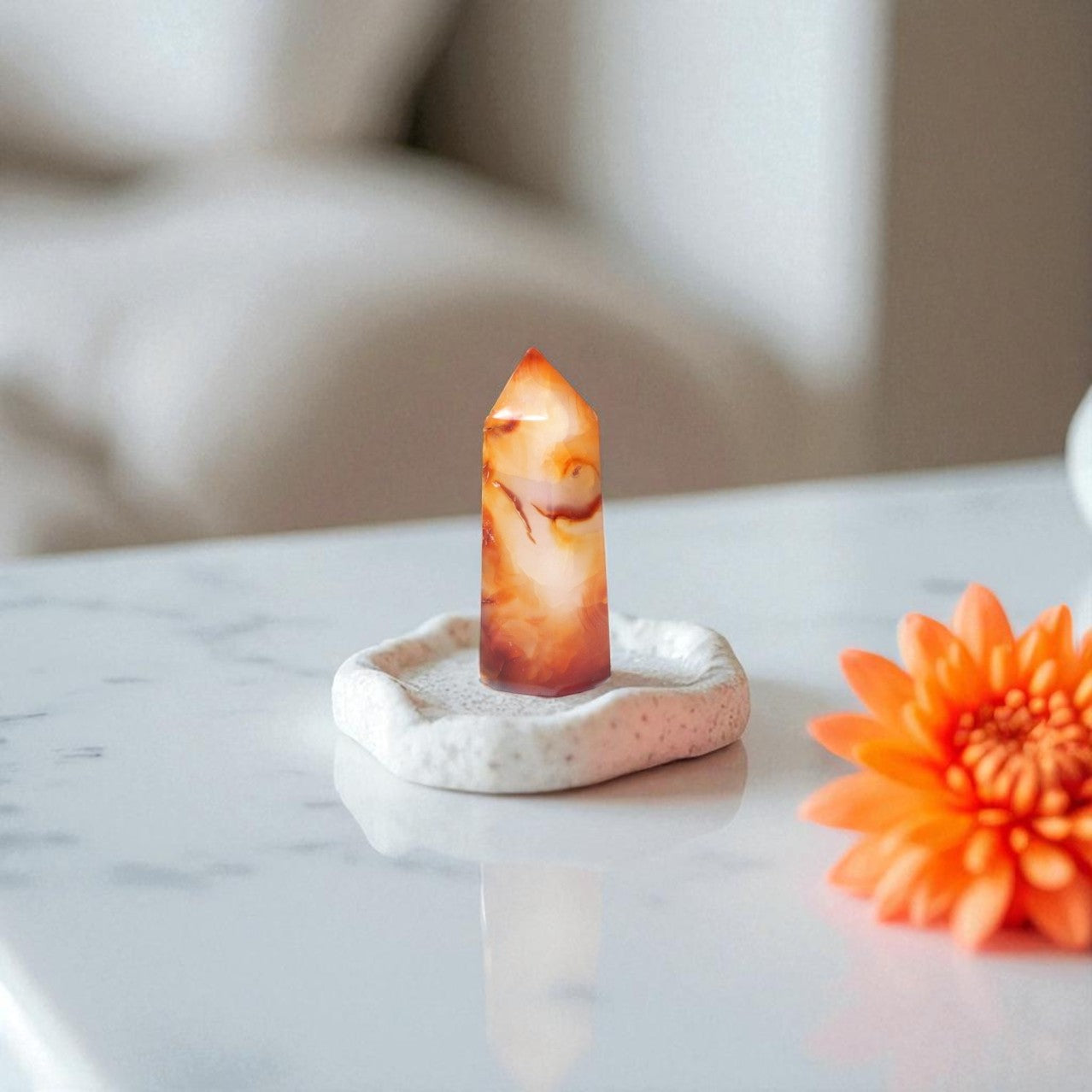 Carnelian Tower | ASH&STONE Crystal Jewellery Shop Auckland NZ