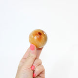 Carnelian Polished Crystal Sphere on stand | ASH&STONE, premium crystals Free express shipping in NZ 