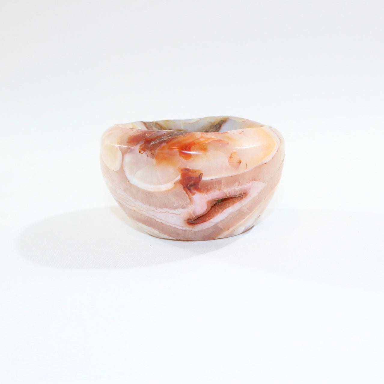 Carnelian polished crystal bowl. Free express shipping. Shop online from ASH&STONE crystal shop Auckland NZ. AfterPay available.