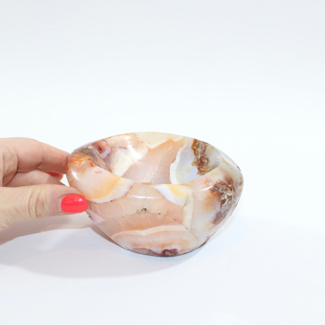 Carnelian polished crystal bowl. Free express shipping. Shop online from ASH&STONE crystal shop Auckland NZ. AfterPay available.