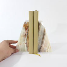 Load image into Gallery viewer, Large Caribbean calcite crystal bookends 4.59kg | ASH&amp;STONE Crystal Shop Auckland NZ
